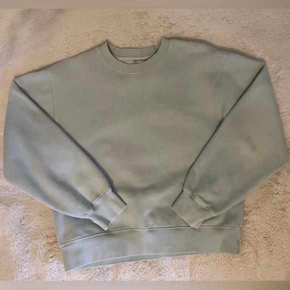TNA Sweaters - TNA Cozy Minty Blue Crewneck Sweater